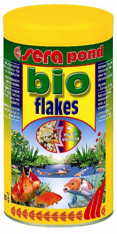 Корм для прудовых рыб Sera Bio Flakes 1 л.